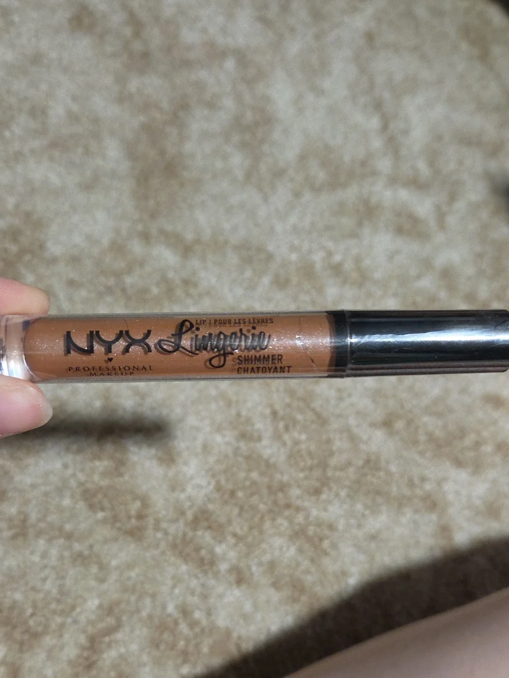 NYX Lingerie Shimmer Lipstick - Shimmery Bronze